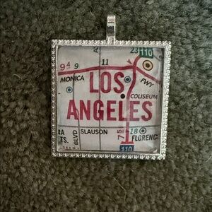 Los Angeles Map Pendant Necklace